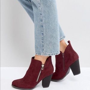 Burgundy Booties